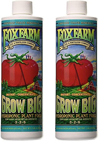 Fox Farm FX14094 Grow Big Hydro Liquid Concentrate, 1 Pint Fertilizer (Pack of 2)