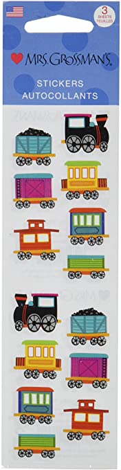 Mrs Grossman Stickers-Chubby Train
