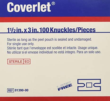 Beirsdorf Coverlet Knuckle Bandage 1 1/2" X 3" , 100 Count