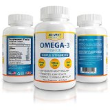 omega 3 joint support- triple strength fish oil supplement - naturally purified fish oil - distilled fish oil supplements