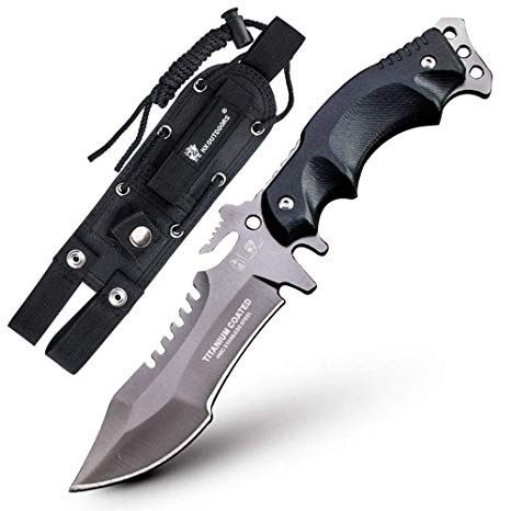 HX OUTDOORS Army Survival Tactical Knife Outdoor Tool Fixed-Blade Knives Camping Hiking Tools