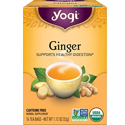 Yogi Tea - Ginger (4 Pack) - Supports Healthy Digestion - 64 Tea Bags