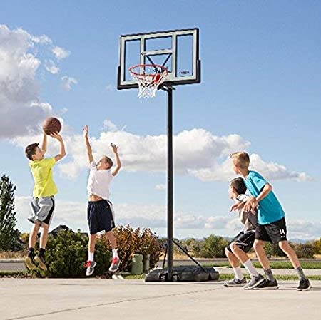 Lifetime 90584 Portable Basketball System, 46 Inch Shatterproof Backboard