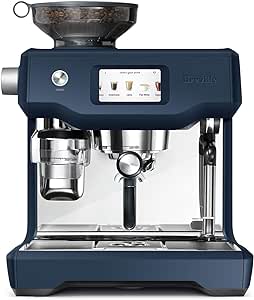 Breville the Oracle Touch Automatic Espresso Machine with Grinder & Milk Frother, Espresso Maker with Touchscreen, Cappuccino & Latte Machine for Home, BES990DBL, Damson Blue