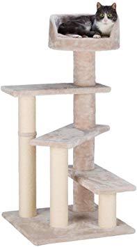 TRIXIE Pet Products Tulia Senior Cat Scratching Post, Light Gray