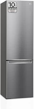 LG GBB71PZVCN1 Combi Door Cooling  Refrigerator, 2 Doors, 700 Series, C Rating, Capacity 374L, 1.86, Stainless Steel Anti-Fingerprint