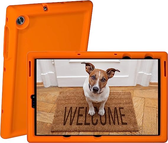 BobjGear Bobj Rugged Tablet Case for (26.2) Lenovo Tab M10 FHD Plus (TB-X606F, FA) (NOT for M10 HD models) Kid Friendly (Outrageous Orange)