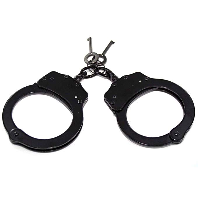 Ace Martial Arts Supply Professional Handcuffs Steel Police Duty Double Lock w/Keys NEW