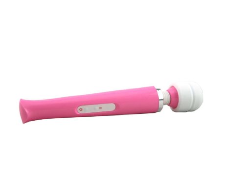 Well Wanted 10 Speed Magic Wand Travel Massager Sexy Women Toy Vibrators Adult Sex Products Vibrating AV Plug (Pink)