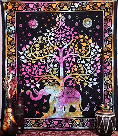 Large Elephant Tapestries , Hippie Tapestry , Tree of Life Tapestries , Wall Tapestries , Bohemian Tapestries, Indian Tapestry Wall Hanging