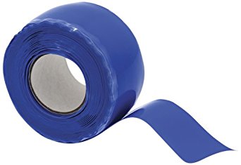 X-Treme Tape TPE-XZLBLU Silicone Rubber Self Fusing Tape, 1" x 10', Triangular, Blue