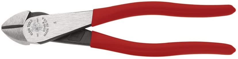 Klein Tools D248-8 8-Inch Standard High-Leverage Diagonal Cutting Angled Head Pliers