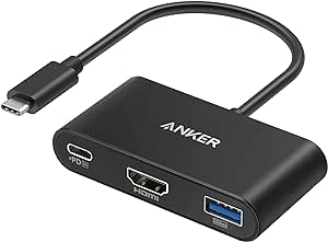 Anker USB C Hub, PowerExpand 3-in-1 USB C Hub mit 4K HDMI, 100W Power Delivery, USB 3.0 Datenschluss, für iPad Pro, MacBook Pro, MacBook Air, XPS, Note 20, Spectre und weitere