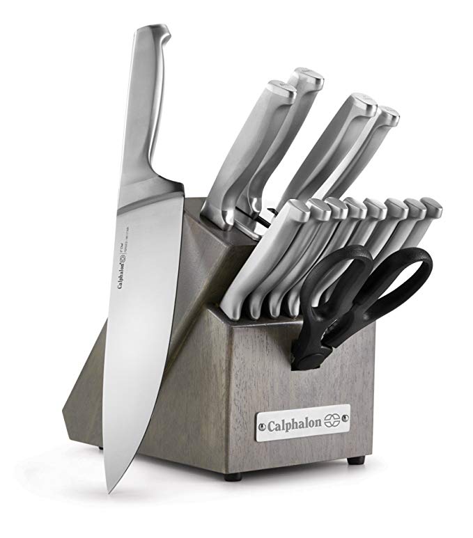 Calphalon Classic Self-Sharpening Stainless Steel 15-Piece Knife Block Set