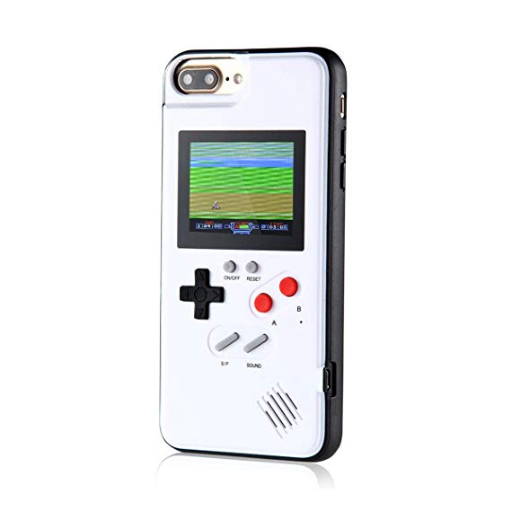 Gameboy Case for IPhone, Aolvo Retro 3D Protective Cover Case with 36 Small Game, Full Color Display, Shockproof Video Game Case for IPhone X/XS/MAX/XR, IPhone8/8 Plus, IPhone 7/7 Plus, IPhone 6/6Plus