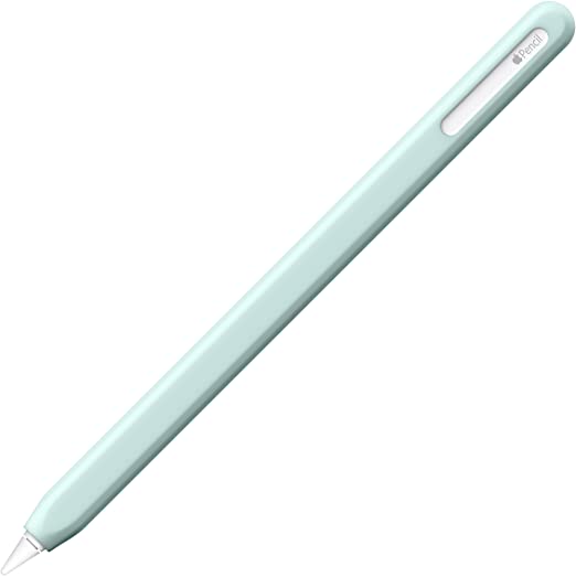 UPPERCASE NimbleSleeve Premium Silicone Case Holder Protective Cover Sleeve for iPad Apple Pencil 2nd Generation Only (Mint)
