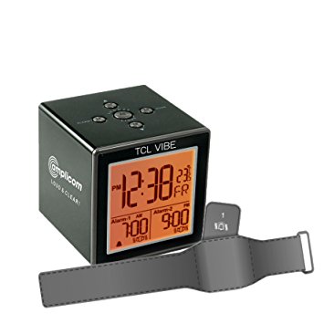 Amplicom TCL Vibe Alarm Clock, Small, Black