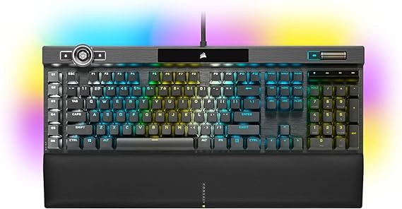 Corsair compatible K100 RGB Gaming Tastatur, compatible OPX, RGB LED - schwarz