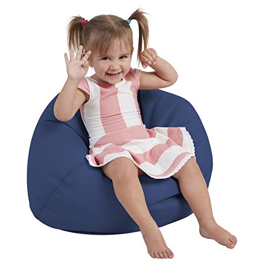 ECR4Kids Toddler Classic Bean Bag Chair, Navy (22")