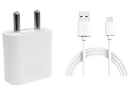 Samsung Galaxy J7 Prime / Samsung J7 (J 7) Prime Mobile Charger Wall USB Charger Power Adapter Universal Fast Charger Android Smartphone Charger Battery Charger Smart Charger Hi Speed Travel Charger Best High Quality Lower Price Charger With 1.2 Meter Micro USB Charging Data Cable ( WHITE )
