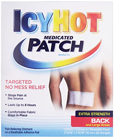 Icy Hot Topical Analgesic Back Patch, 5 ct