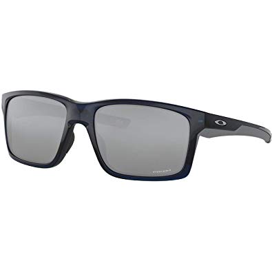 Oakley Men's OO9264 Mainlink Rectangular Sunglasses, Grey Ink/Sapphire Iridium, 57 mm