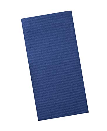 Navy Napkins | Linen Feel Disposable Cloth Like Paper Dinner Napkins | Hand Towels | Soft, Absorbent, Paper Hand Towels for Bathroom,Kitchen,Parties,Weddings or Events | 50 Pack