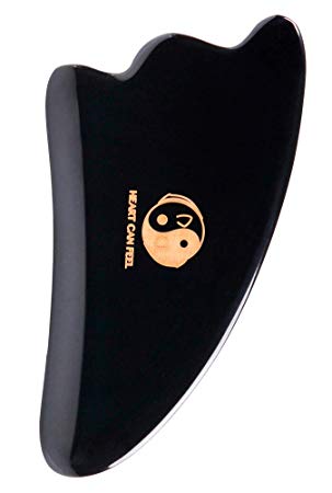 BEST Gua Sha Scraping Massage Tool   Highest Quality Hand Made Buffalo Horn Guasha Board -Reduce Neck and Muscle Pain and Improve Mobility [Triangle]