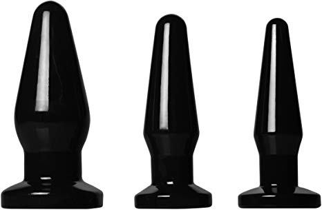 Lynx 3plug Anal Trainer Set Black