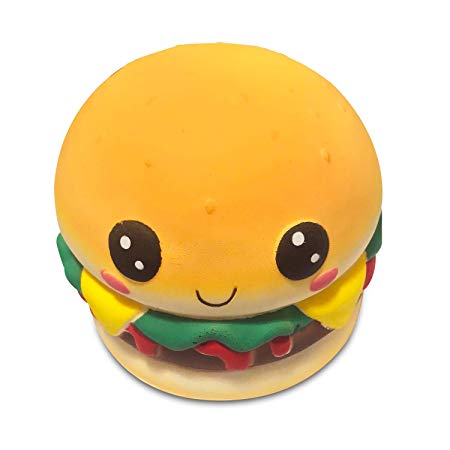 Serenilite Slow Rising Scented Squishy Toy - Perfect Cute Squishies Squeezing & Stress Relief - 1 Piece (Burger)