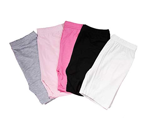 2-8 Years Old Girls Solid Color Biking Shorts Safety Boyshort for Toddlers