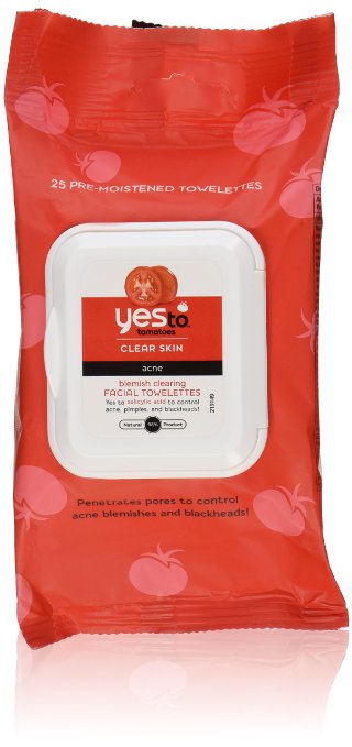 Yes To Tomatoes Blemish Clearing Facial Towelettes 25 Count