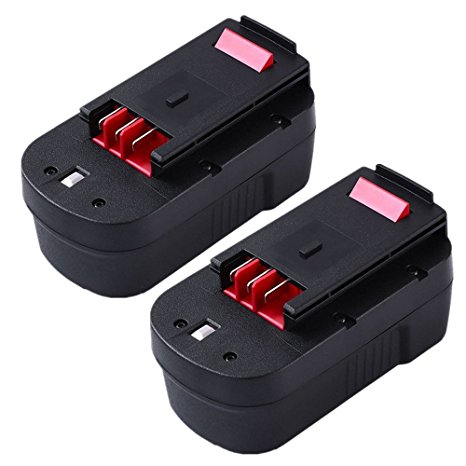 HPB18 for Black and Decker 18V Battery HPB18-OPE 244760-00 Replacement Firestorm 2000mAh Cordless Drill Batteries (2 Pack)