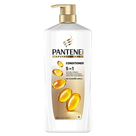 Pantene Advanced Care Conditioner, 5 in 1 Moisture, Smooth, Lightweight, Strength, Color Vibrancy, 38.2 Ounce