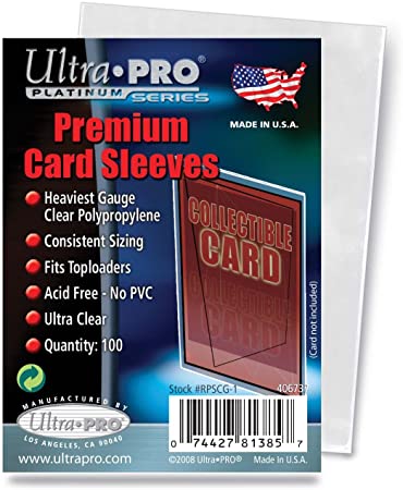 Ultra Pro Card Premium Card Sleeves Pack (100 Sleeves)