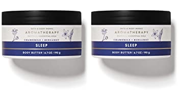 Bath and Body Works Aromatherapy SLEEP Chamomile   Bergamot - Pack of 2 - Body Butter 6.7oz