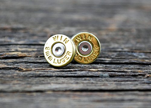 9mm Stud Bullet Earrings