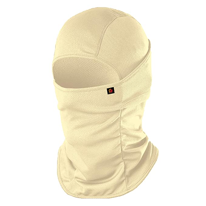 LeGear Balaclava Face Mask Pro  for Bike, Ski, Cycling, Running, Hiking - Protects From Wind, Sun, Dust - 4 Way Stretch - #1 Rated Face Protection Mask (Beige) (Beige)