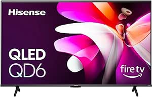 Hisense 50" Class QD6 Series 4K UHD QLED QLED Color TV, Dolby Atmos and Dolby Vision, 4K AI Upscaler - 50QD65NF