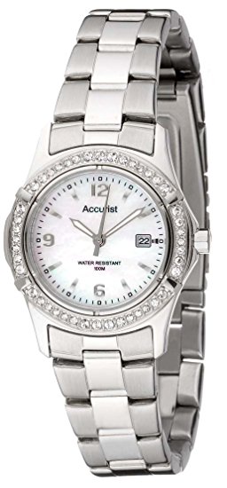 Accurist Ladies Quartz Watch with Analogue Display and Stainless Steel Bracelet