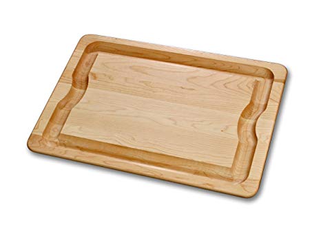 J.K. Adams 20-Inch-by-14-Inch Sugar Maple Wood Barbeque Carving Board (BBQ-2014)