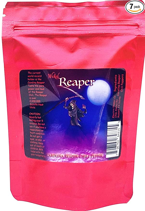 Carolina Reaper Chili Peppers Wicked Reaper World's Hottest Dried Spice Pack 5  2 Free