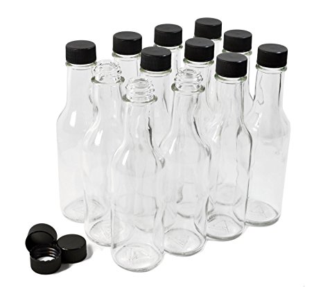 Clear Glass Woozy Bottles, 5 Oz - Case of 12
