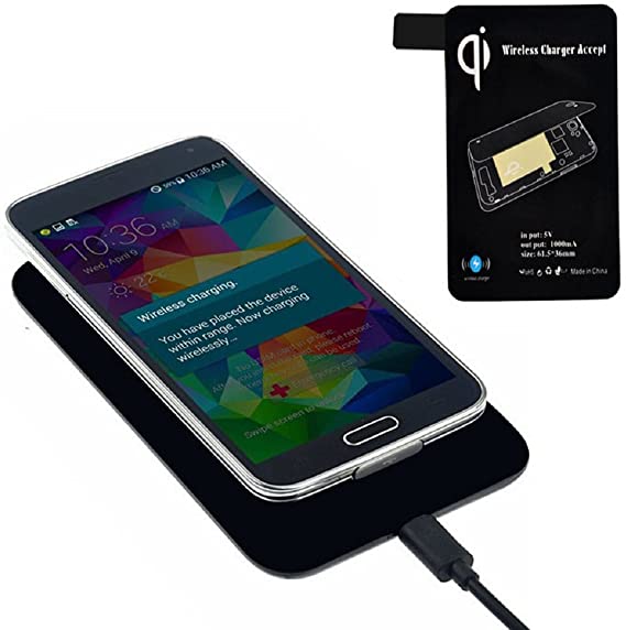 Tonsee Qi Standard Wireless Charger   Receiver Tag For Samsung Galaxy S5 I9600 G900