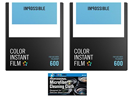 Impossible PRD4514 Instant Color Film for Polaroid 600 Cameras - 2 Pack