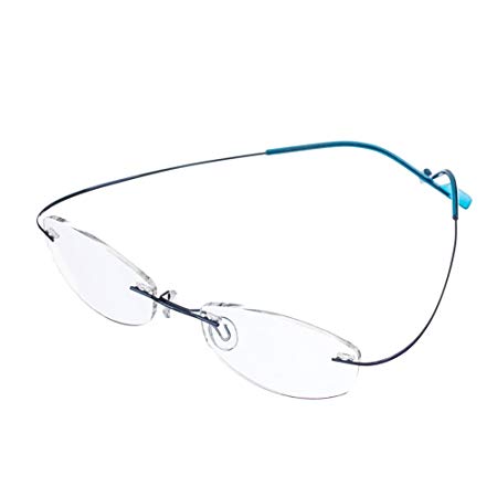 Bi Tao Super Light Nearsighted Shortsighted Myopia Glasses -4.75 StrengthsMen Women Fashion Rimless Nearsighted Eyeglasses