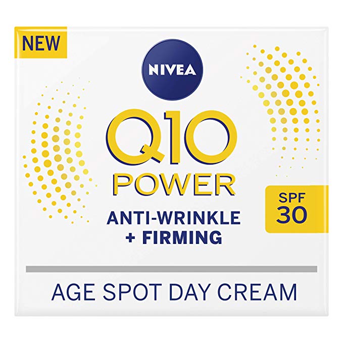 NIVEA Q10 Power Anti-Wrinkle   Firming Age Spot Day Cream SPF30 (50ml), Anti-Ageing Face Cream with Creatine & Q10, Reduces the Appearance of Wrinkles