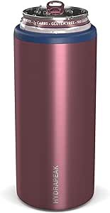 Hydrapeak Slim Can Cooler - Double Wall Insulated Skinny Can Cooler for All 12 oz