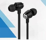 USTEK HS550 In-Ear Earphones Stereo Earbuds Noodle Earphone Wired Headphone with Microphone Black
