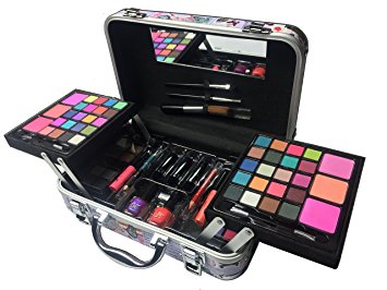 BR Carry All Trunk Train Case Make Up Set Artist Design (Artistic)